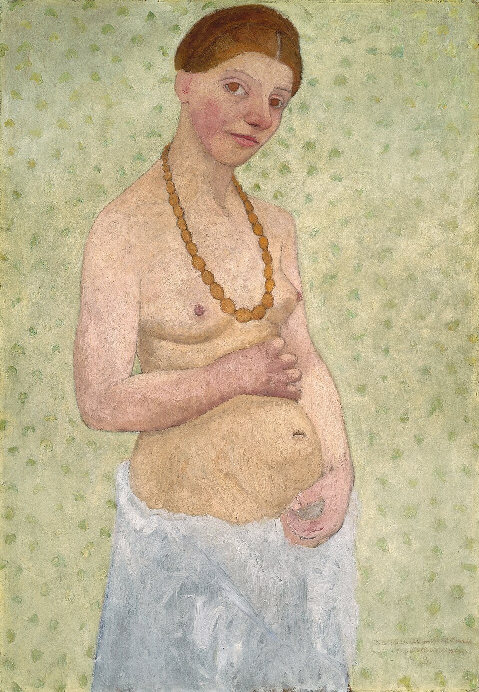 © Autoportrait au 6e anniversaire de mariage de Paula Modersohn-Becker