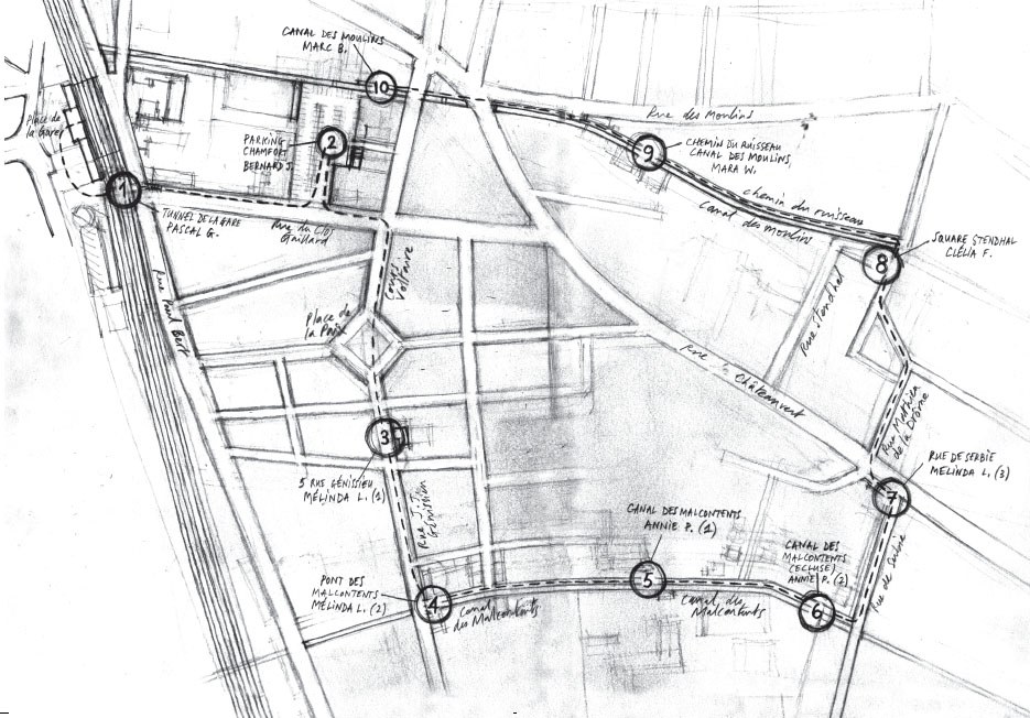 Carte du parcours Sous nos yeux